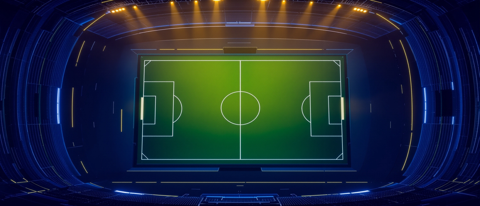 Download Score808 APK Football pitch at night with neon accents
