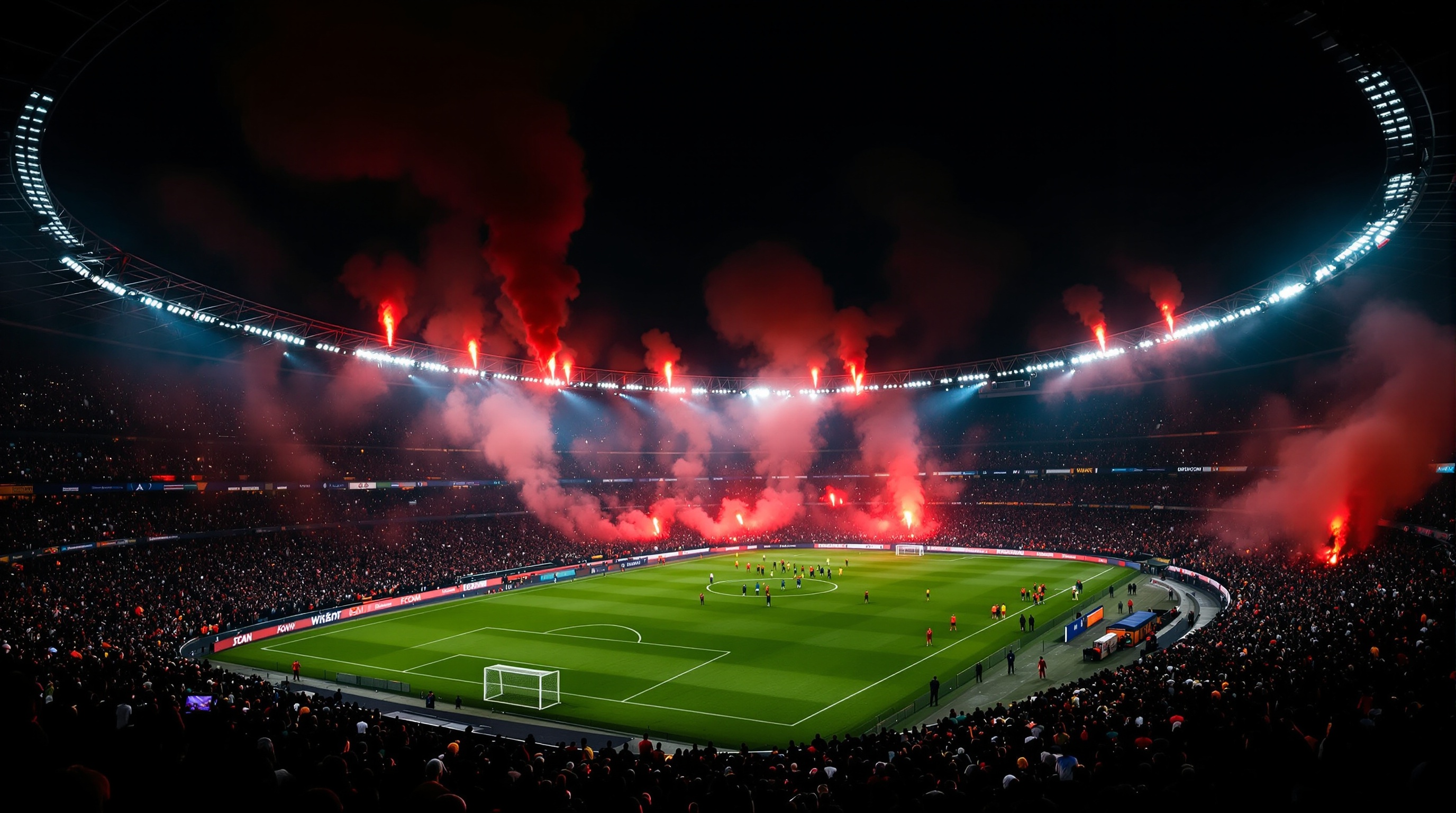 Score808 live football scores Football stadium at night in navy and neon tones